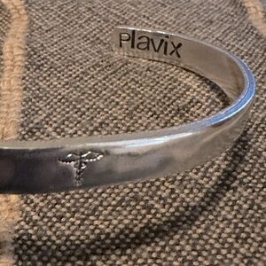 Hand stamped medical bracelet Plavix